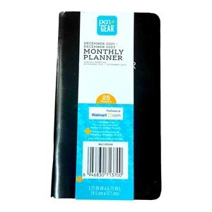 Pen+Gear 25 Month Dec 21 - Dec 23 Tabbed Monthly Compact Pocket Planner NWT